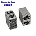 Ethernet RJ45 Connectors Jack 2*1/2*3/2*4/2*6 Stacked Gigabit Ethernet With Magnetics and Lights
